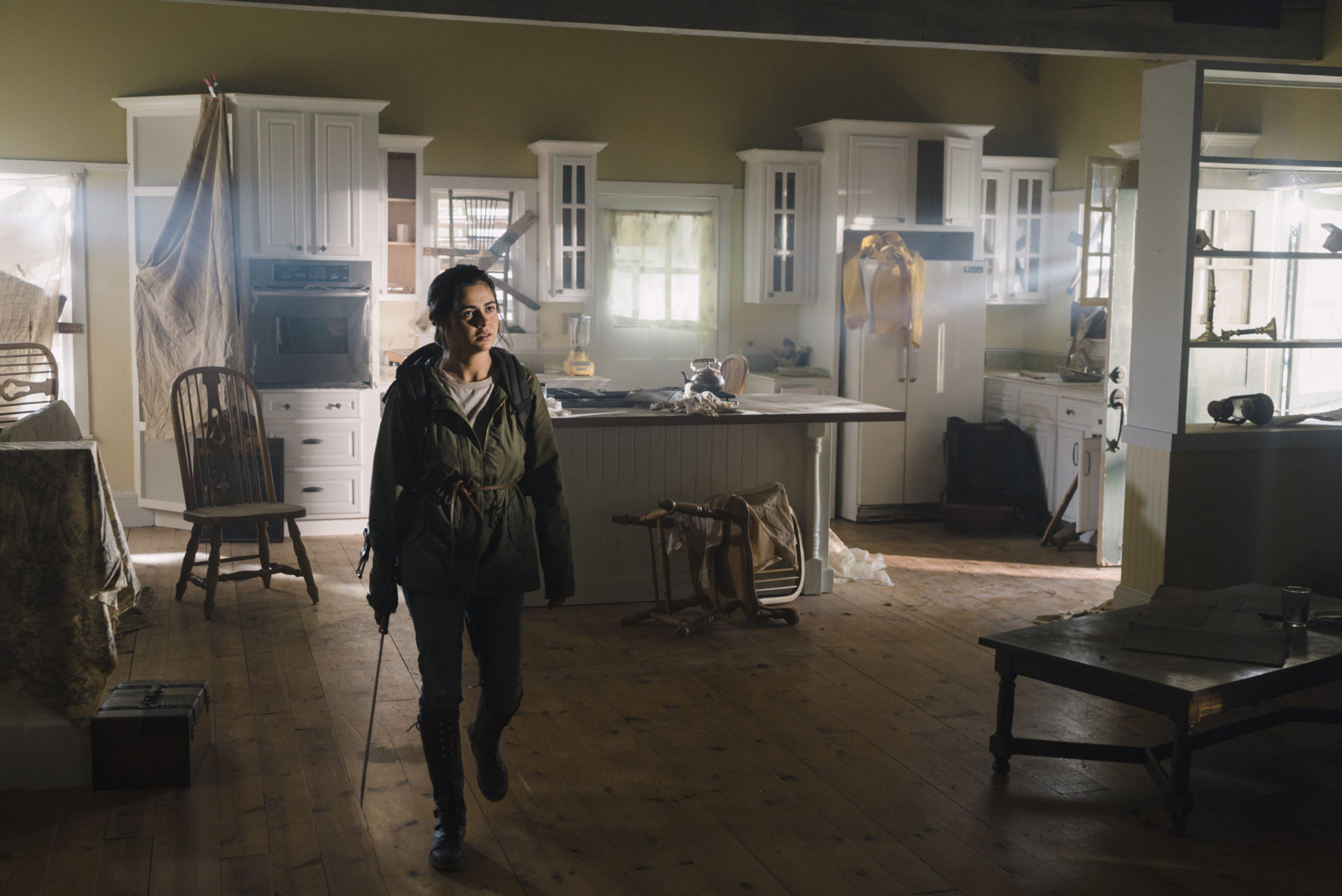 The Walking Dead Red Machete production still